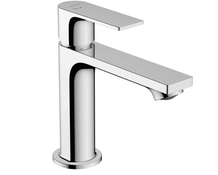 Змішувач hansgrohe Rebris E CoolStart EcoSmart+ для раковини зі зливним гарнітуром, хром 72589000